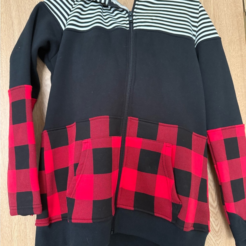 Michelle Mae Black and Red Buffalo Plaid Hoodie